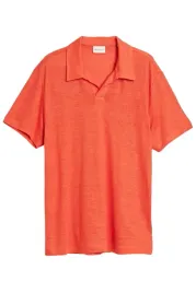 koszulka-meska-gant-linen-ss-polo-polowka-lniana-pomaranczowa