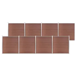ogrodzenie-do-ogrodu-wpc-1391-x-186-cm-brazowe