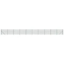 ogrodzenie-z-siatki-ze-stopami-slupkow-zielone-2x25-m
