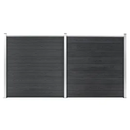 ogrodzenie-do-ogrodu-wpc-353-x-186-cm-szare