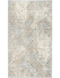 dywan-bezowy-nowoczesny-chodnik-do-sypialni-salonu-polysk-elegancki-67x120