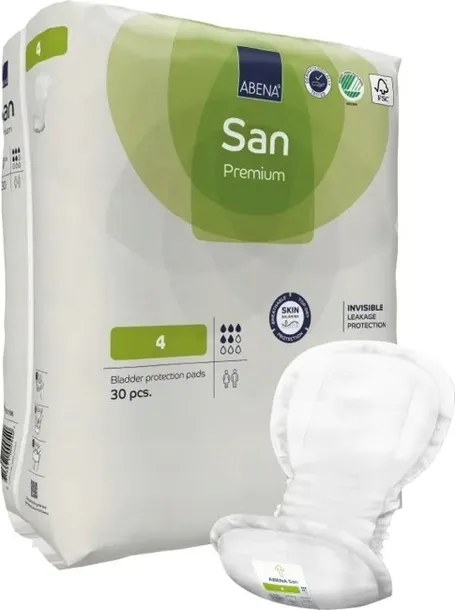 PIELUCHY WKŁADY ANATOMICZNE ABENA SAN 4 30 SZT