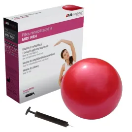 pilka-rehabilitacyjna-midi-20cm-rlb-20-do-cwiczen-jogi-gimnastyki-pompka