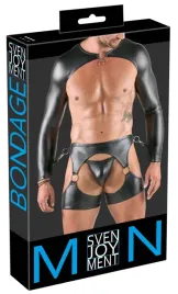 svenjoyment-bondage-zestaw-meski-3-czesciowy-matowy-czarny-m