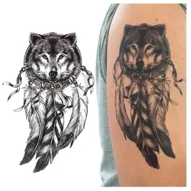tatuaz-zmywalny-tymczasowy-wodny-wilk-piora