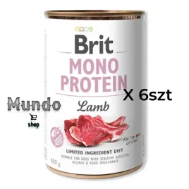 mokra-karma-dla-psa-brit-mono-protein-jagniecina-6-x-400-g