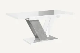 stol-rozkladany-kuchenny-lub-salon-120-160-cm-bialy-polysk-beton-dunai