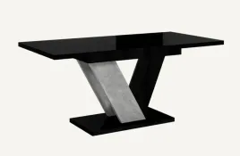 stol-rozkladany-kuchenny-lub-salon-120-160-cm-czarny-polysk-beton-dunai