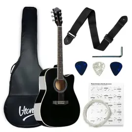 gitara-akustyczna-4-4-do-nauki-zestaw-kostki-pasek-pokrowiec-struny-akordy