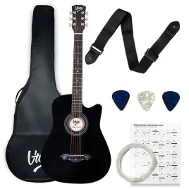 gitara-akustyczna-4-4-do-nauki-zestaw-kostki-pasek-pokrowiec-struny-akordy