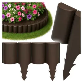 palisada-ogrodowa-plastikowa-240cm-obrzeze-ogrodowe-plotek-ogrodowy-uv-braz
