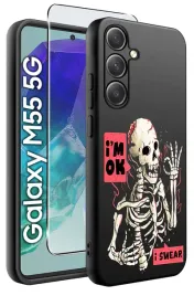 etui-do-samsung-galaxy-m55-5g-wzory-orsilikonowe-matt-case-szklo-9h