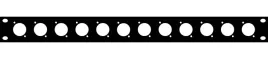 panel-maskujacy-zaslepka-12-gniazd-xlr-rack-19-1u-stal-thon-12xlr