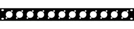 panel-maskujacy-zaslepka-8-gniazd-xlr-rack-19-1u-aluminium-thon-12xlr