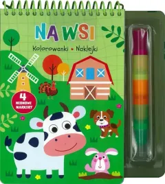 na-wsi-kolorowanki-naklejki-4-neonowe-markery-praca-zbiorowa