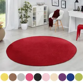 okragly-dywan-kolor-czerwony-salon-sypialnia-niski-wlos-100-cm-kolo-100x100