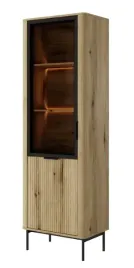 nowoczesna-witryna-wysoka-ryflowana-1d3sz-63-cm-evoke-wini-ls-led