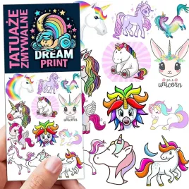 tatuaze-zmywalne-dla-dzieci-jednorozce-unicorn-wzory-oryginalne