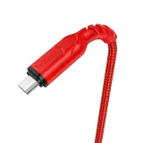 hoco-kabel-usb-do-micro-24a-victory-x59-1-m-czerwony-stan-nowy