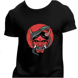 koszulka-meska-czarna-nadruk-demon-z-wezem-5xl