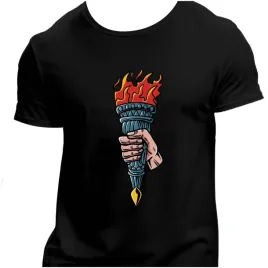 koszulka-meska-czarna-nadruk-pochodnia-5xl
