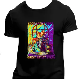 koszulka-meska-czarna-nadruk-good-artist-copy-great-artist-steal-3xl