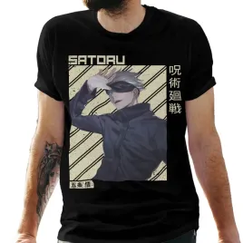 koszulka-meska-czarna-z-nadrukiem-anime-satoru-jujutsu-kaisen-5xl