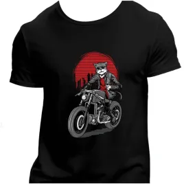 koszulka-meska-czarna-nadruk-kot-motocyklista-4xl