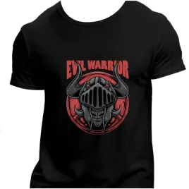 koszulka-meska-czarna-nadruk-evil-warrior-4xl