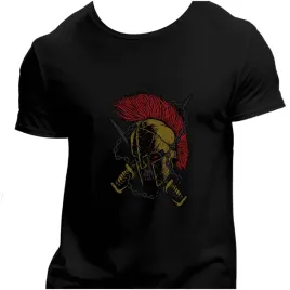 koszulka-meska-czarna-nadruk-czaszka-w-spartanskiej-masce-4xl