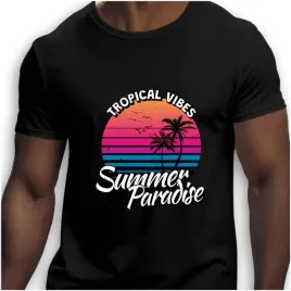 koszulka-meska-czarna-nadruk-tropical-vibes-summer-paradise-xxl