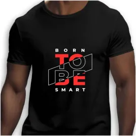 koszulka-meska-czarna-nadruk-born-to-be-smart-3xl