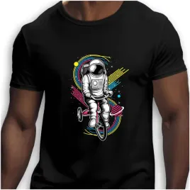 koszulka-meska-czarna-nadruk-astronauta-na-rowerze-5xl