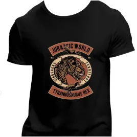 koszulka-meska-czarna-nadruk-jurassic-world-tyrannosaurus-rex-5xl