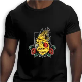 koszulka-meska-czarna-nadruk-papuga-4xl