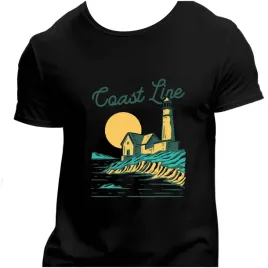 koszulka-meska-czarna-nadruk-coast-line-3xl