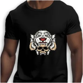 koszulka-meska-czarna-nadruk-czaszka-z-maska-tygrysa-5xl