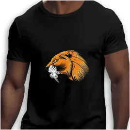koszulka-meska-czarna-nadruk-tygrys-szablozebny-4xl