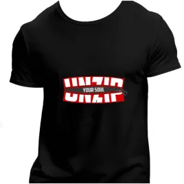 koszulka-meska-czarna-nadruk-unzip-your-soul-4xl