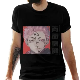 koszulka-meska-czarna-z-nadrukiem-anime-sukuna-ryoumen-jujutsu-kaisen-xx