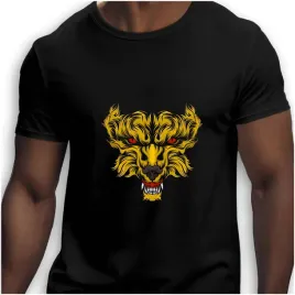 koszulka-meska-czarna-nadruk-wilkolak-4xl