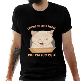 koszulka-meska-czarna-z-nadrukiem-but-i-m-too-cute-s