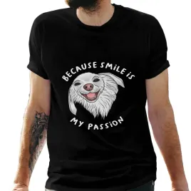 koszulka-meska-czarna-z-nadrukiem-smile-is-my-passion-l