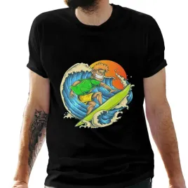 koszulka-meska-czarna-z-nadrukiem-surfing-xxl