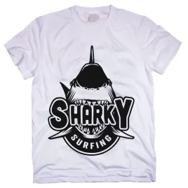 koszulka-meska-biala-nadruk-sharky-surfing-4xl