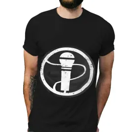 koszulka-meska-czarna-z-nadrukiem-mikrofon-retro-xxl