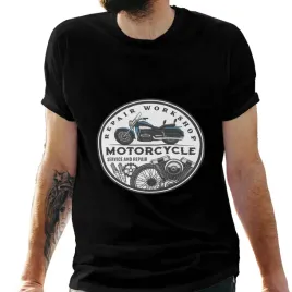 koszulka-meska-czarna-z-nadrukiem-motorcycle-l