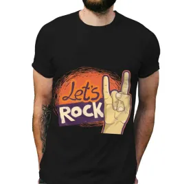 koszulka-meska-czarna-z-nadrukiem-let-s-rock-m
