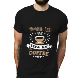 koszulka-meska-czarna-z-nadrukiem-wake-up-and-drink-the-coffee-xxl