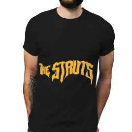 koszulka-meska-czarna-z-nadrukiem-the-struts-xl